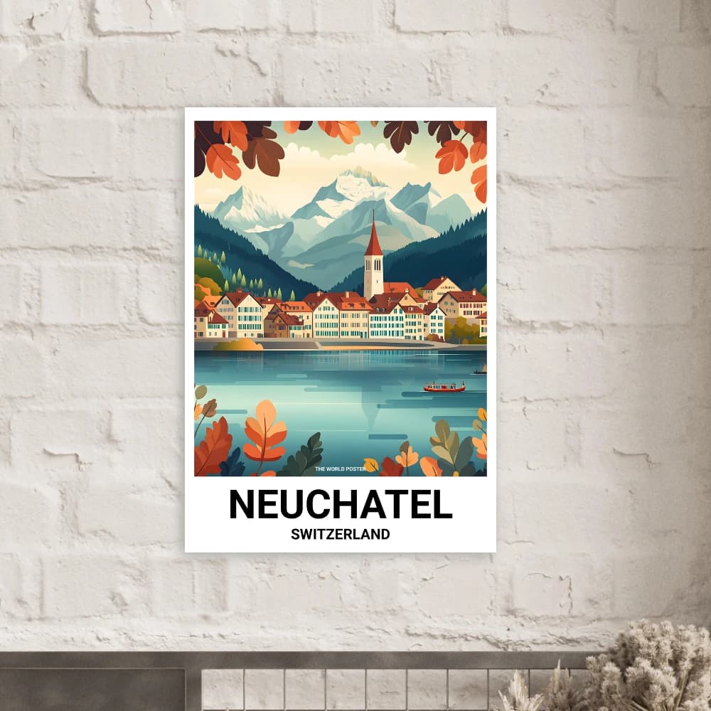 Affiche NEUCHÂTEL - Image 4 of 6