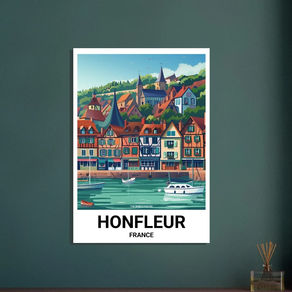 Affiche HONFLEUR - Image 5 of 6