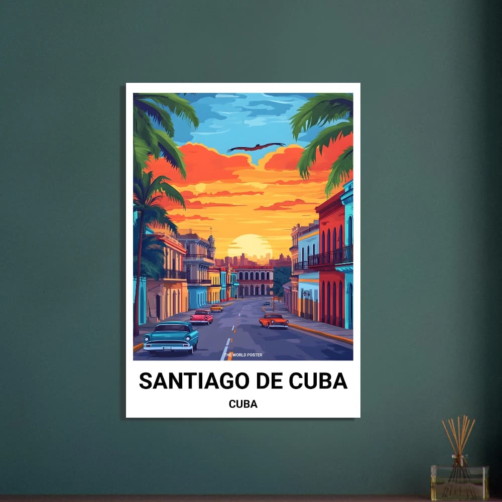 Affiche SANTIAGO DE CUBA - Image 4 of 6