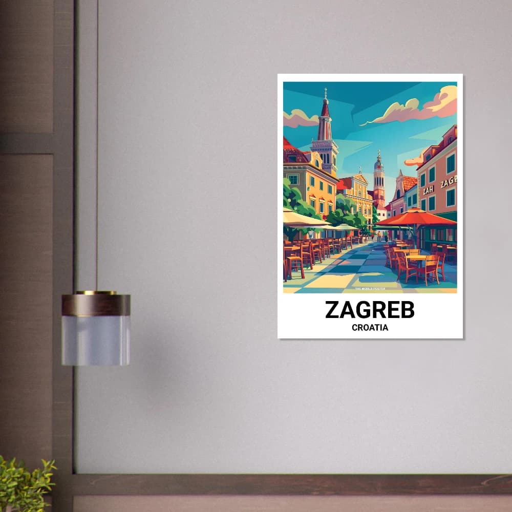 Affiche ZAGREB - Image 6 of 6