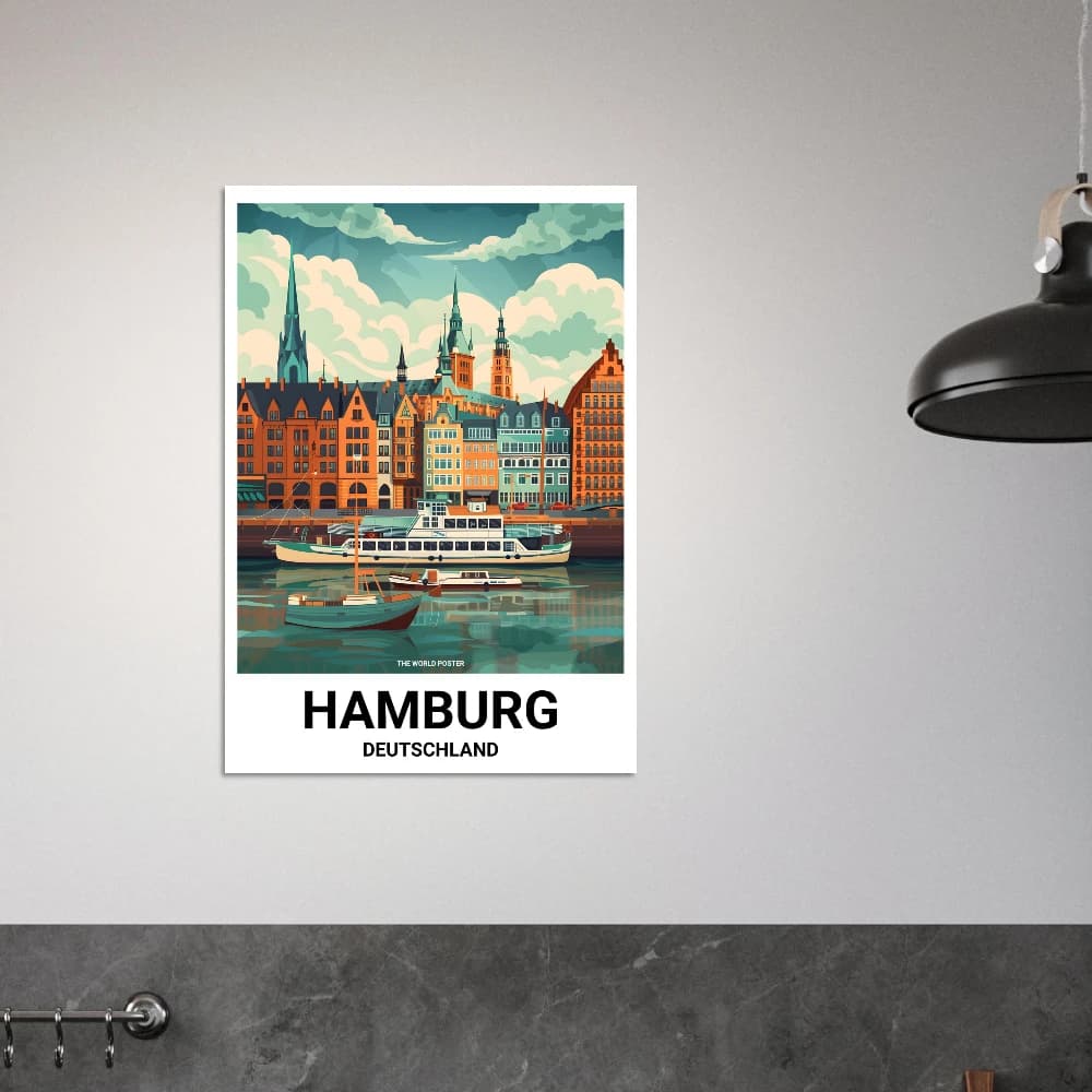 Affiche HAMBOURG - Image 2 of 6