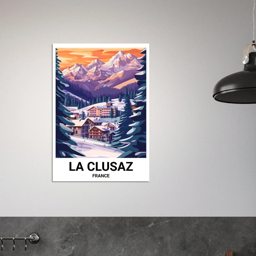 Affiche LA CLUSAZ - Image 2 of 6