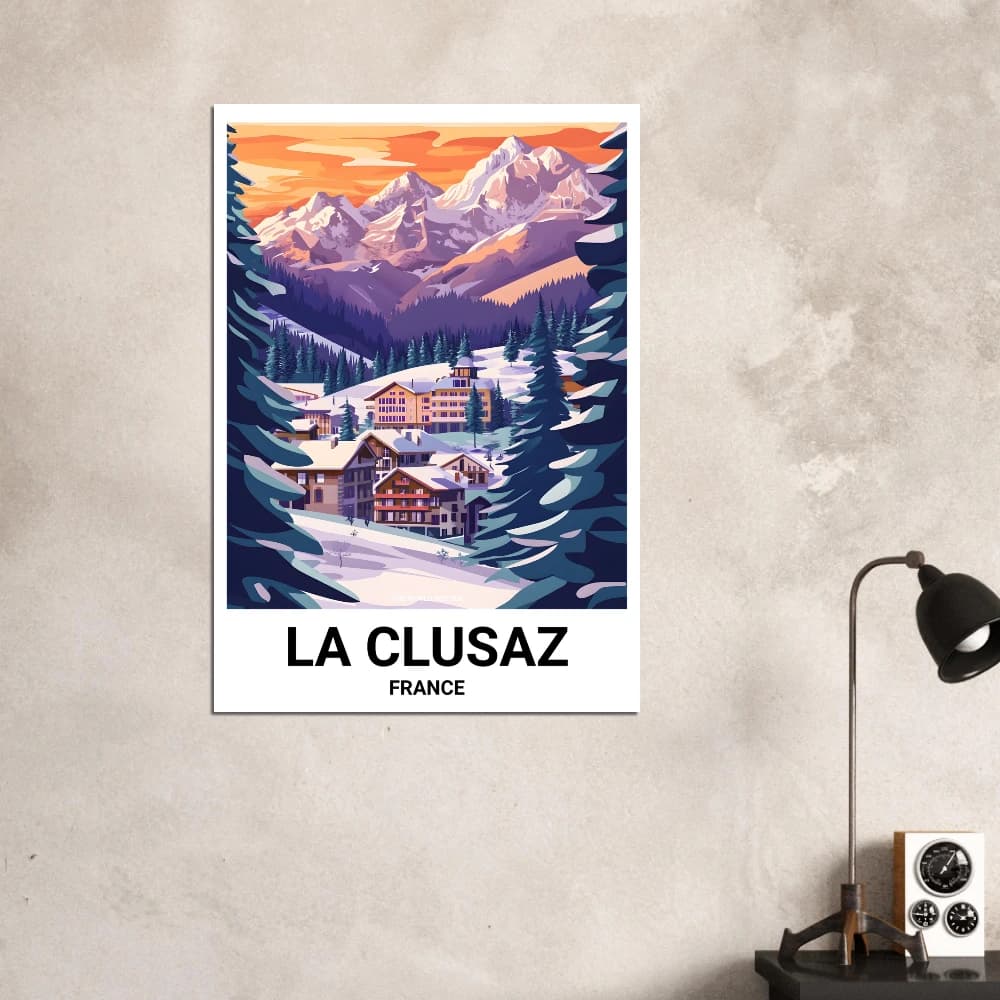 Affiche LA CLUSAZ - Image 4 of 6