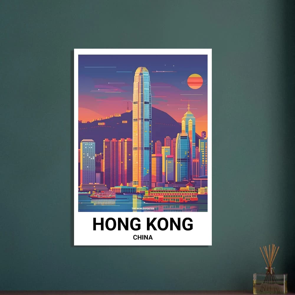 Affiche HONG KONG - Image 4 of 6