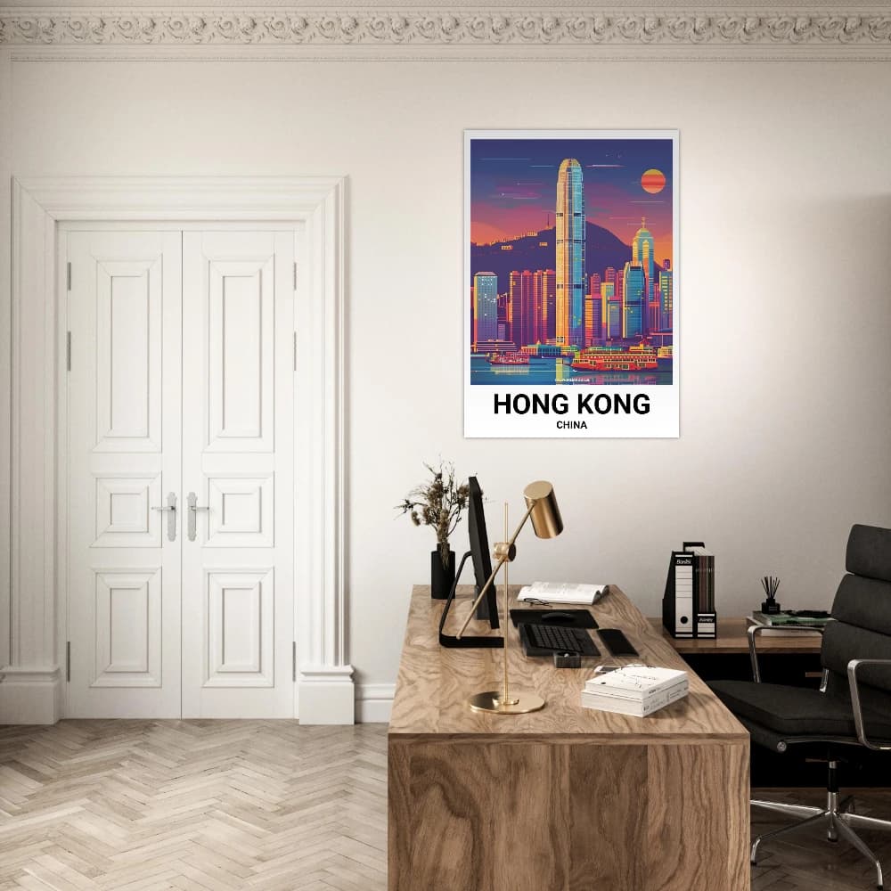 Affiche HONG KONG - Image 6 of 6