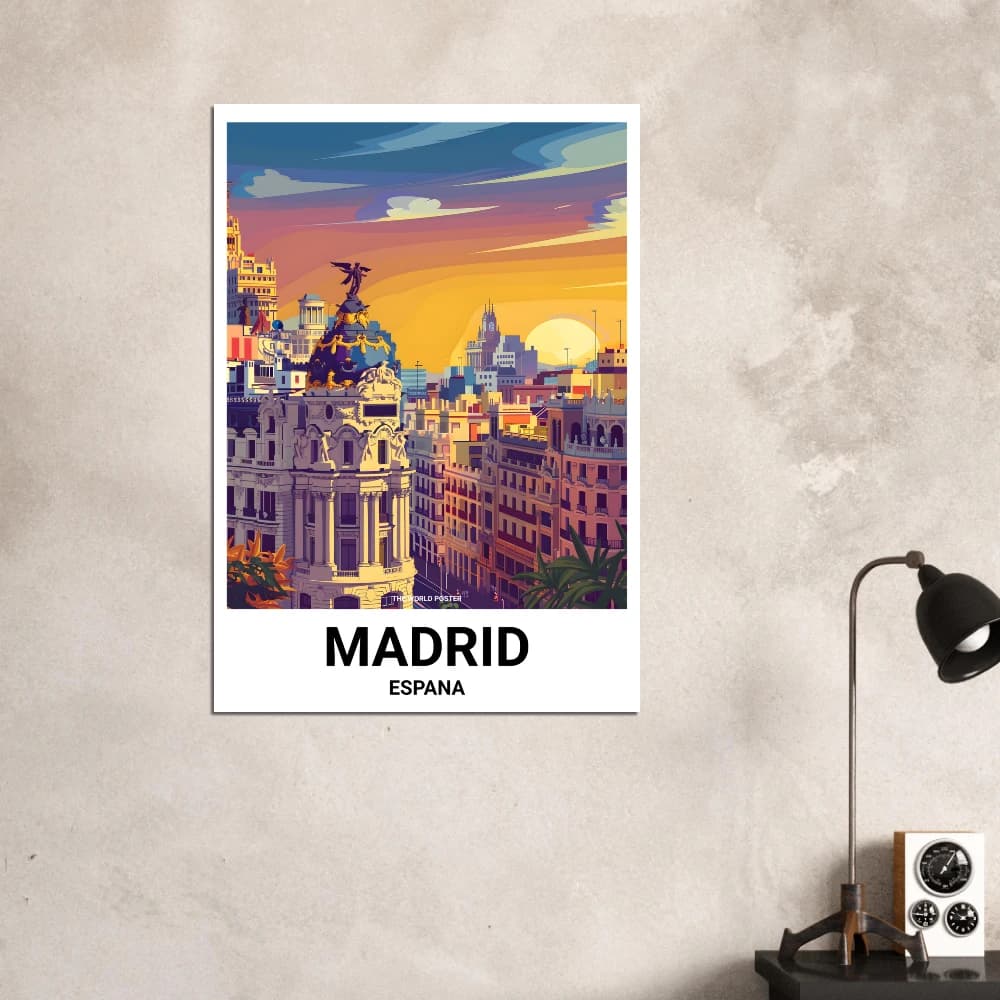Affiche MADRID - Image 3 of 6