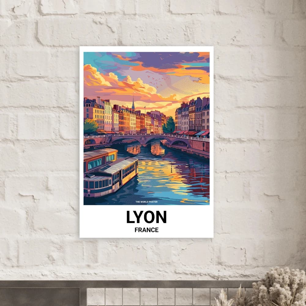 Affiche LYON - Image 4 of 6