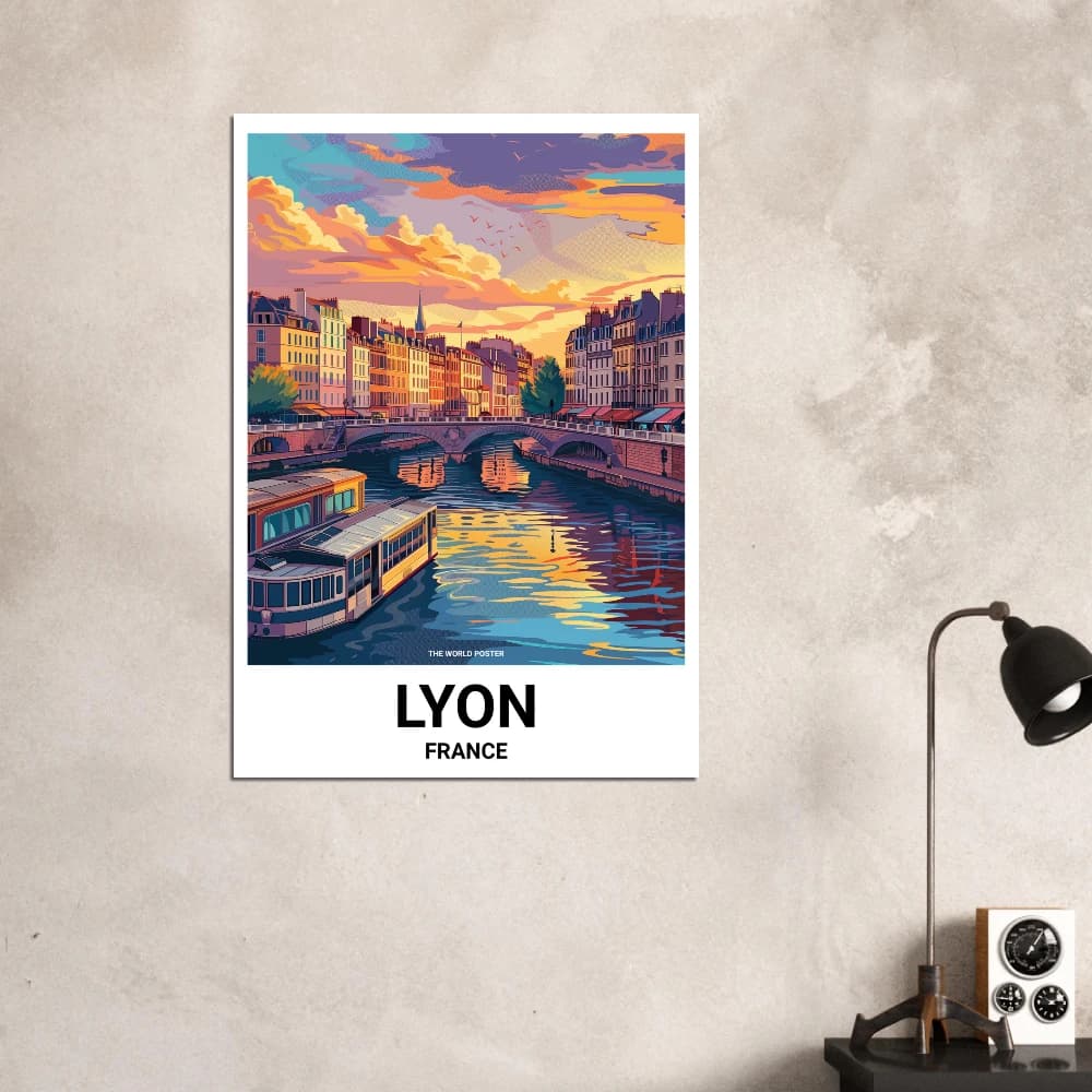 Affiche LYON - Image 5 of 6