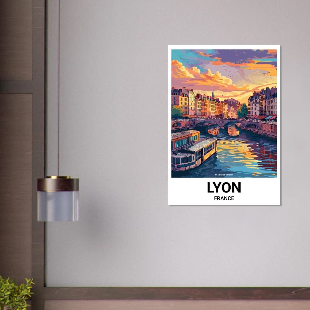 Affiche LYON - Image 6 of 6