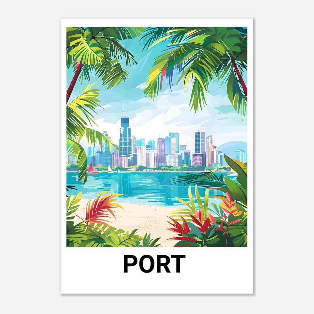 Affiche PORT MORESBY - Image 1 of 6