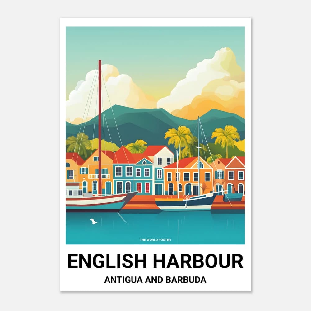 Affiche ENGLISH HARBOUR - Image 1 of 6