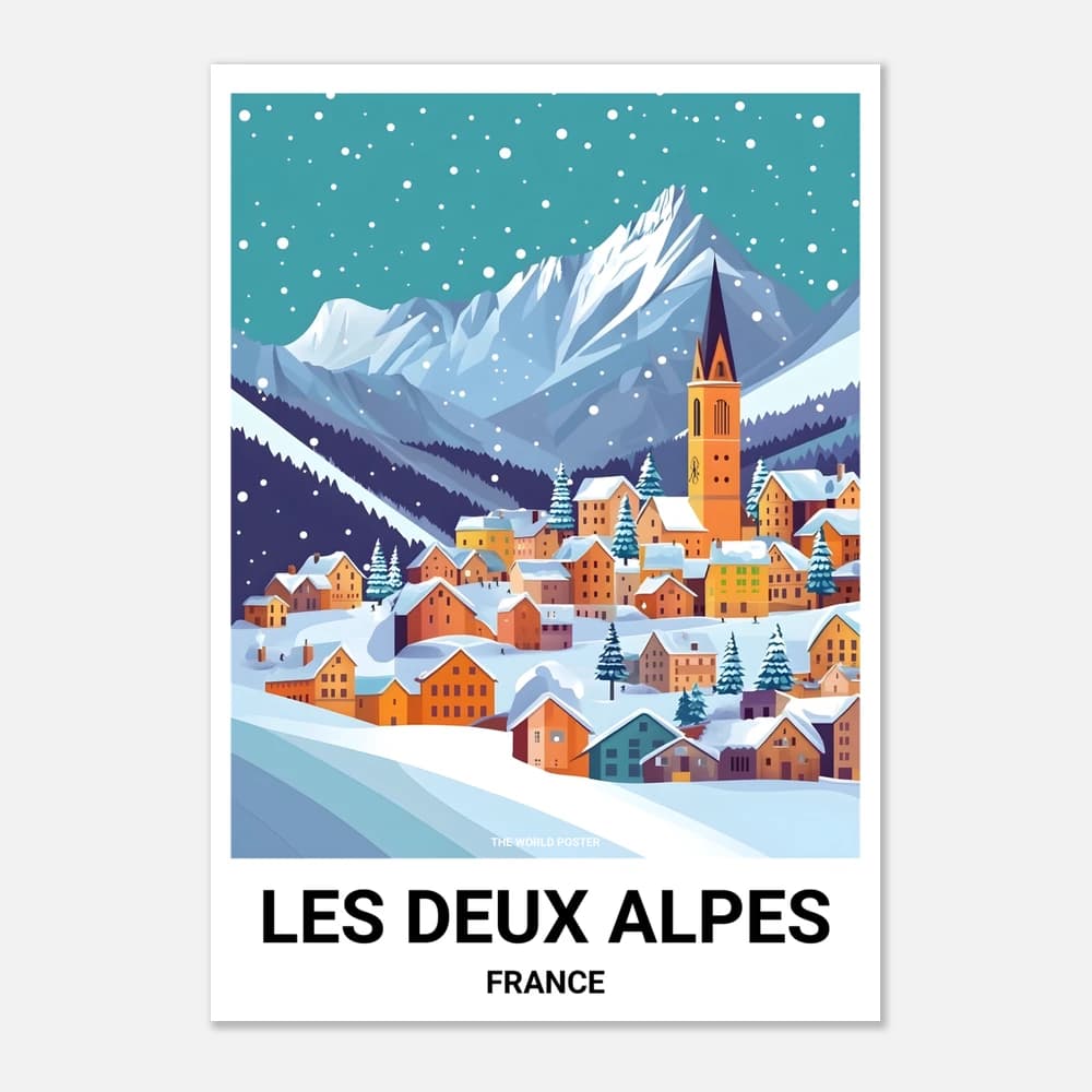 Affiche LES DEUX ALPES - Image 1 of 6