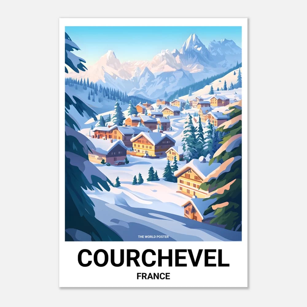Affiche COURCHEVEL - Image 1 of 6